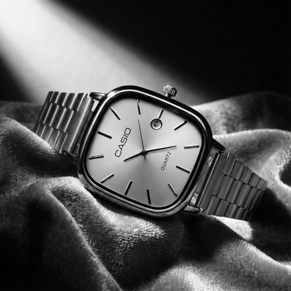 Casio Black Vintage Watch Midnight Black Dial