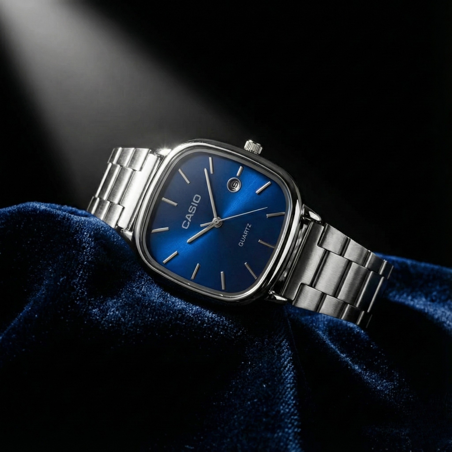 Casio Gray Vintage Watch Pine Green Dial