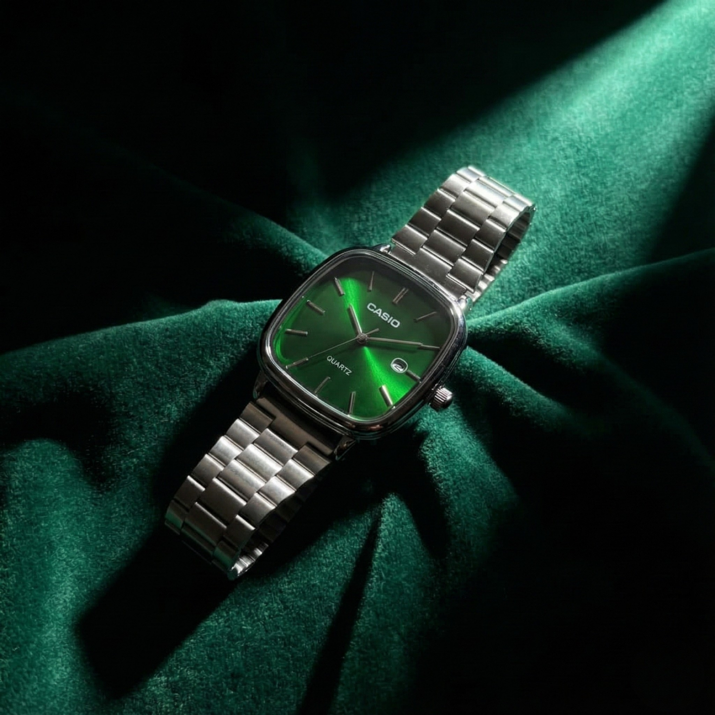 Casio Gray Vintage Watch Midnight Black Dial