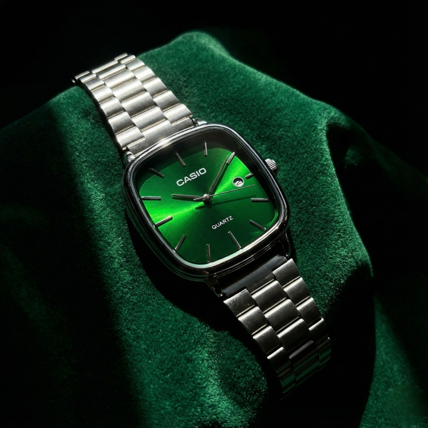 Casio Gray Vintage Watch Midnight Black Dial