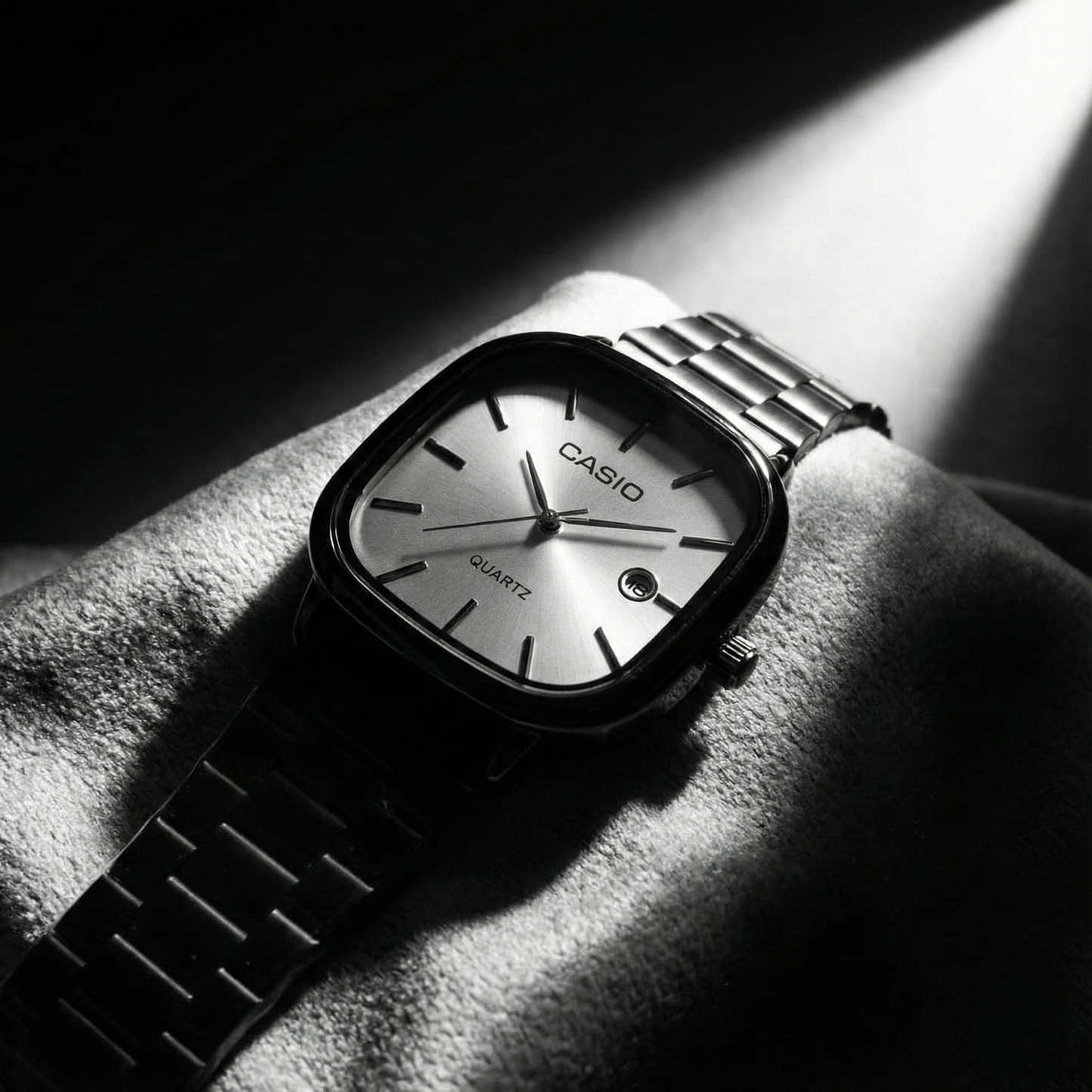 Casio Gray Vintage Watch Pine Green Dial