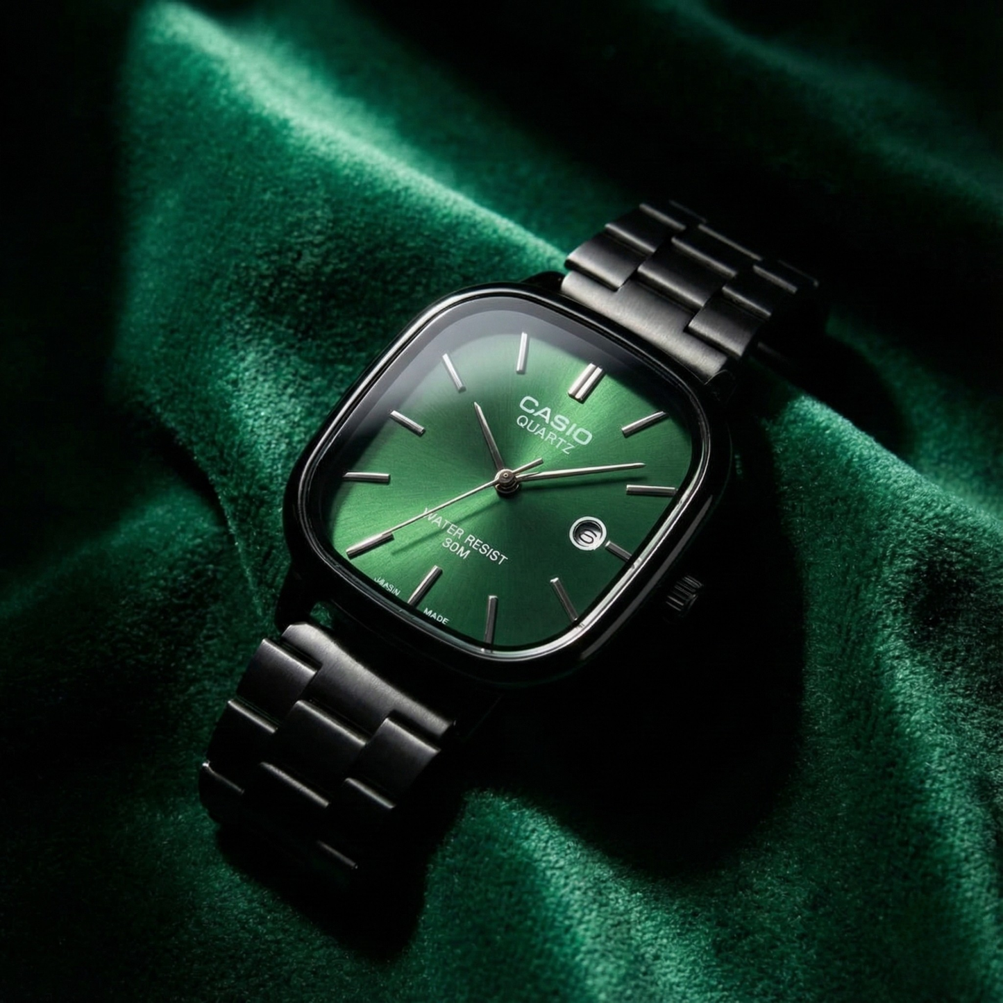 Casio Black Vintage Watch Midnight Black Dial